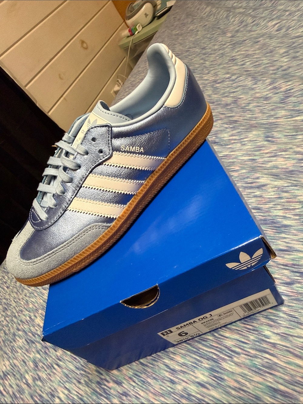 adidas Samba OG Sneaker - Light Blue & White